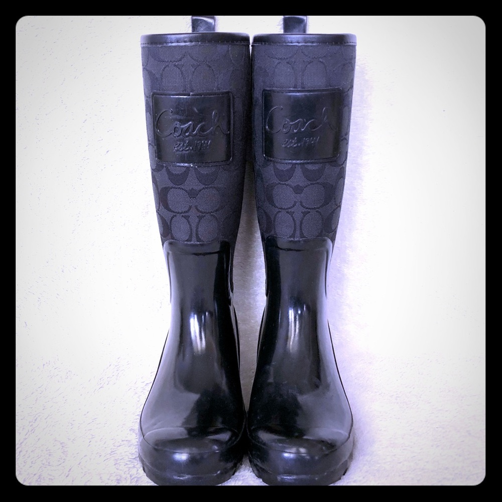 Authentic COACH Rain boots